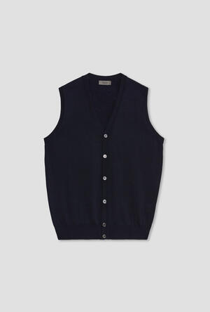 waistcoat in worsted wool ESSENTIAL - Ferrante | img vers.300x/