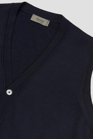 waistcoat in worsted wool ESSENTIAL - Ferrante | img vers.300x/