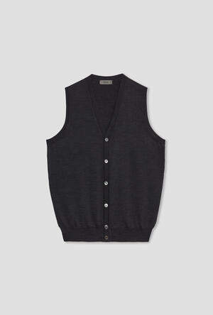 waistcoat in worsted wool ESSENTIAL - Ferrante | img vers.300x/