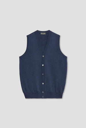 waistcoat in worsted wool ESSENTIAL - Ferrante | img vers.300x/