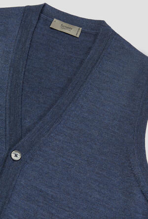 waistcoat in worsted wool ESSENTIAL - Ferrante | img vers.300x/