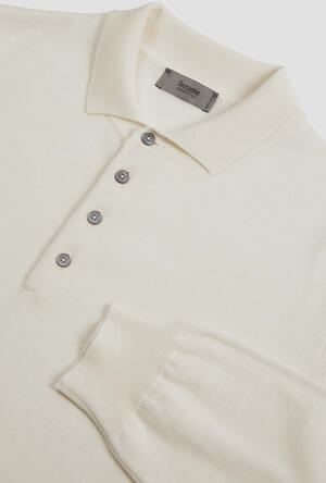 Polo shirt in pure worsted wool ESSENTIAL - Ferrante | img vers.300x/