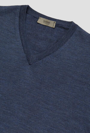 Brushed pure wool pullover ESSENTIAL - Ferrante | img vers.300x/