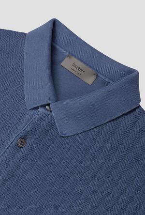 Knitted polo shirt with workmanship MAIN - Ferrante | img vers.300x/