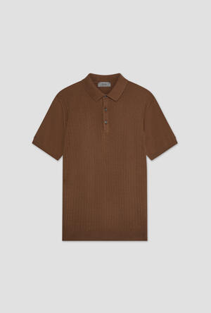 Knitted polo shirt with workmanship MAIN - Ferrante | img vers.300x/