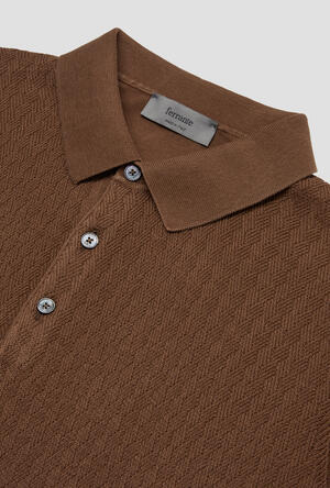 Knitted polo shirt with workmanship MAIN - Ferrante | img vers.300x/