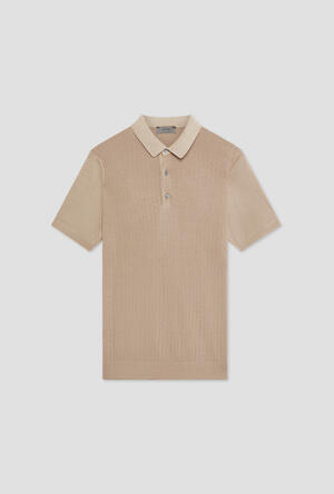 Knitted polo shirt with workmanship MAIN - Ferrante | img vers.300x/