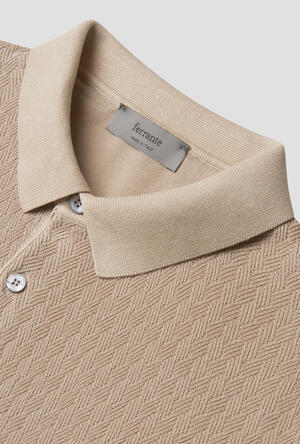 Knitted polo shirt with workmanship MAIN - Ferrante | img vers.300x/