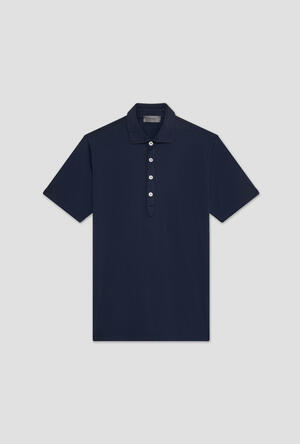 Garment dyed jersey polo shirt MAIN - Ferrante | img vers.300x/