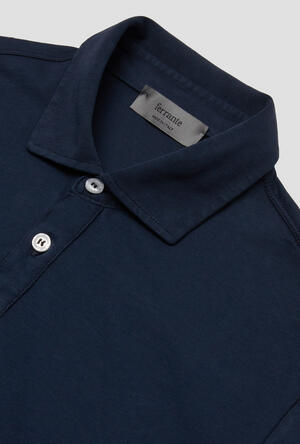 Garment dyed jersey polo shirt MAIN - Ferrante | img vers.300x/