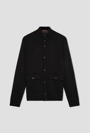 Lined bomber jacket in milano stitch MAIN - Ferrante | img vers.300x/