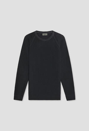 Garment dyed old raglan crew neck MAIN - Ferrante | img vers.300x/