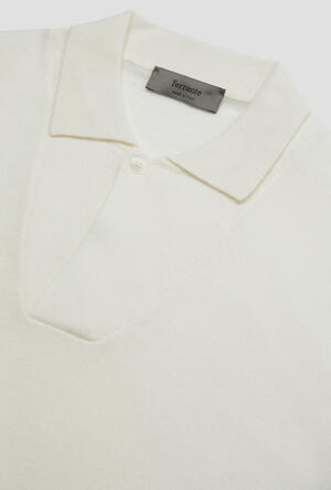 Carded wool buttonless polo shirt MAIN - Ferrante | img vers.300x/