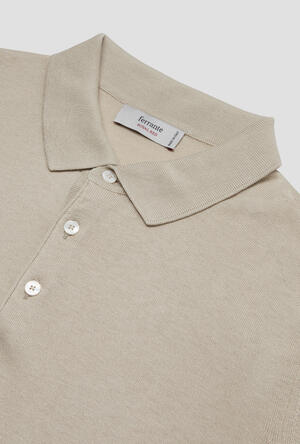 Silk and cotton polo shirt ROYAL RED - Ferrante | img vers.300x/