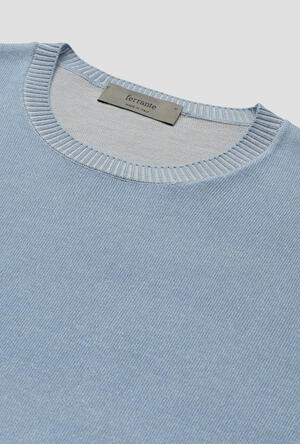 Cotton crepe vanisè crew neck MAIN - Ferrante | img vers.300x/