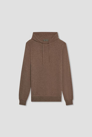 Carded wool hoodie ESSENTIAL - Ferrante | img vers.300x/