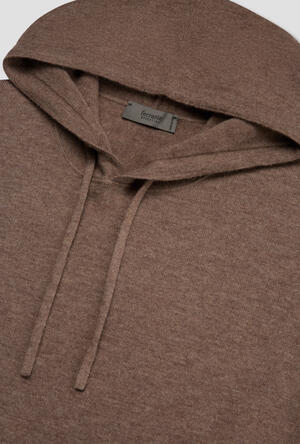 Carded wool hoodie ESSENTIAL - Ferrante | img vers.300x/