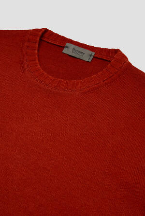 Garmentn dyed two yarn crew neck ESSENTIAL - Ferrante | img vers.300x/