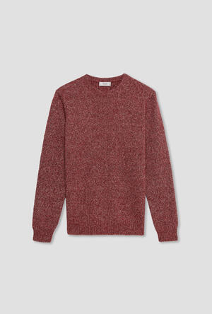 Alpaca crew neck ROYAL RED - Ferrante | img vers.300x/