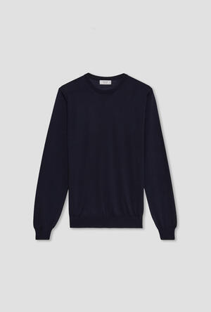 Ultralight wool crew neck ROYAL RED - Ferrante | img vers.300x/