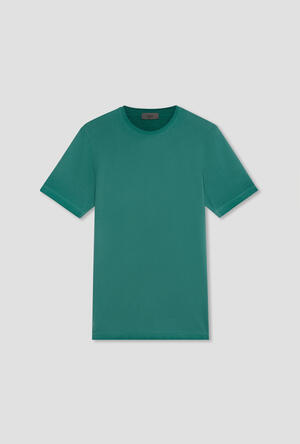 T-shirt in piquet tinta a freddo MAIN - Ferrante | img vers.300x/