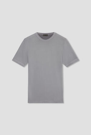 T-shirt in piquet tinta a freddo MAIN - Ferrante | img vers.300x/