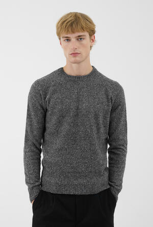 Alpaca crew neck ROYAL RED - Ferrante | img vers.300x/