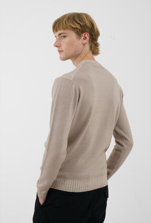 Garmentn dyed two yarn crew neck ESSENTIAL - Ferrante | img vers.300x/