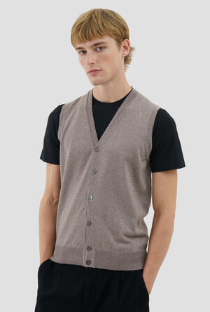 waistcoat in worsted wool ESSENTIAL - Ferrante | img vers.300x/