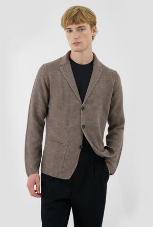 Knitted jacket with workmanship MAIN - Ferrante | img vers.300x/