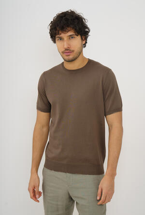 Cotton knit T-shirt ESSENTIAL - Ferrante | img vers.300x/