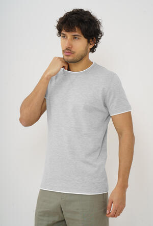 Plush-cut piqué T-shirt MAIN - Ferrante | img vers.300x/