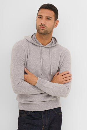 Carded wool hoodie ESSENTIAL - Ferrante | img vers.300x/