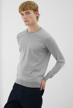 Ultralight wool crew neck ROYAL RED - Ferrante | img vers.300x/