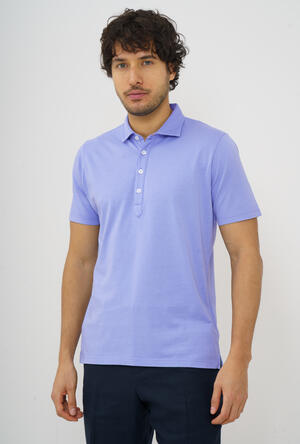 Garment dyed jersey polo shirt MAIN - Ferrante | img vers.300x/