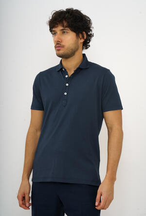 Garment dyed jersey polo shirt MAIN - Ferrante | img vers.300x/