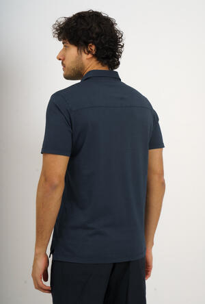 Garment dyed jersey polo shirt MAIN - Ferrante | img vers.300x/