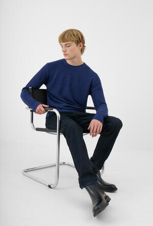 Garment dyed crew neck MAIN - Ferrante | img vers.300x/