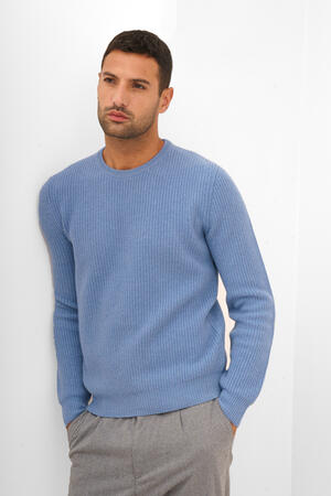 English knit crew neck ROYAL RED - Ferrante | img vers.300x/