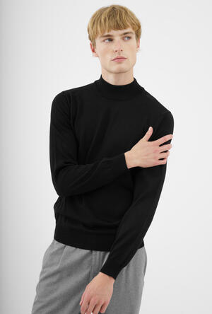 Half-neck in worsted wool ESSENTIAL - Ferrante | img vers.300x/