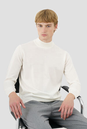 Half-neck in worsted wool ESSENTIAL - Ferrante | img vers.300x/