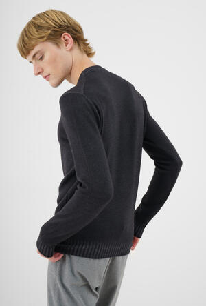 Garmentn dyed two yarn crew neck ESSENTIAL - Ferrante | img vers.300x/