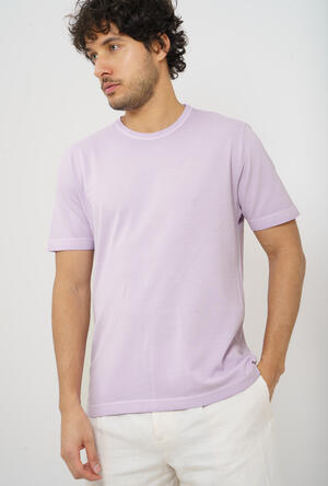 T-shirt in piquet tinta a freddo MAIN - Ferrante | img vers.300x/