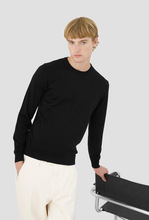 Worsted wool crew-neck ESSENTIAL - Ferrante | img vers.300x/