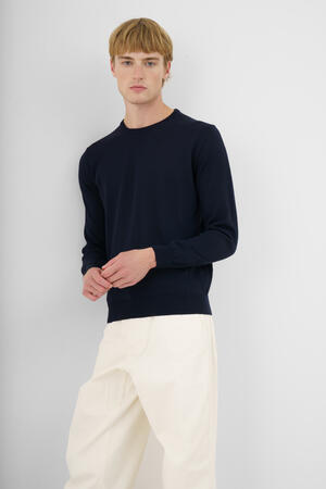 Worsted wool crew-neck ESSENTIAL - Ferrante | img vers.300x/