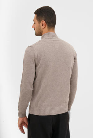 Full zipper jacket in combed merino wool ESSENTIAL - Ferrante | img vers.300x/