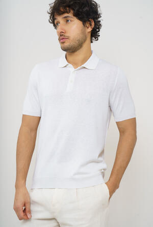 Silk and cotton polo shirt ROYAL RED - Ferrante | img vers.300x/