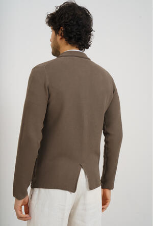 Giacca in maglia con lavorazione MAIN - Ferrante | img vers.300x/