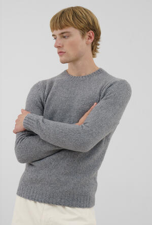 Malfilé cashmere crew neck ROYAL RED - Ferrante | img vers.300x/