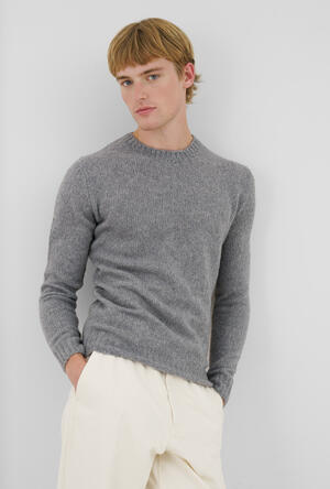 Malfilé cashmere crew neck ROYAL RED - Ferrante | img vers.300x/